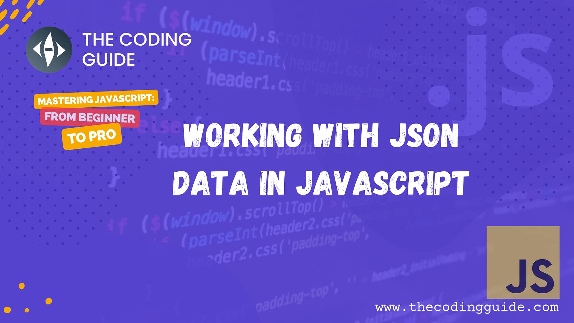 Working with JSON data in JavaScript